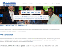 Tablet Screenshot of mortensondentalpartners.com